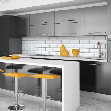 Show details for Metro White Polished Tile 10x20 cm Picture of Metro White Polished Tile 10x20 cm