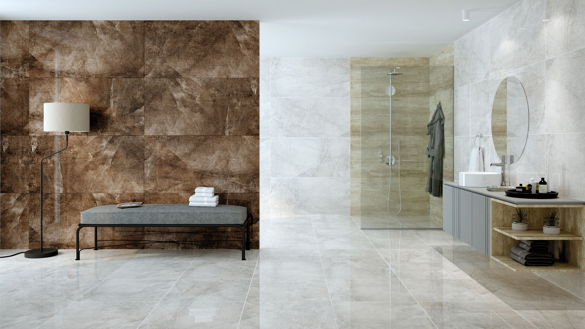 Smoky Ivory Polished Tile 60x60 cm I Tiles DIY