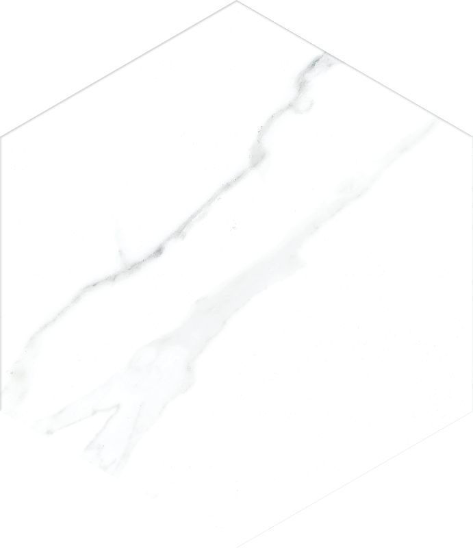 Bright Marble Effect Hexagon Tiles 21.5x25 cm I Tiles DIY