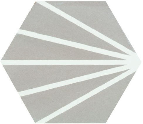 Meraki Grey Matt Hexagon Tile 19.8x22.8 cm I Tiles DIY