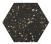 Picture of Texa Black Hexagon Matt Terrazzo Tile 25.8x29 cm