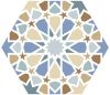Picture of Andalusia Mix Hexagon Tile 23x27 cm