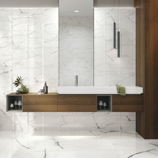 Picture of Newbury White Polished Tile 15x30 cm