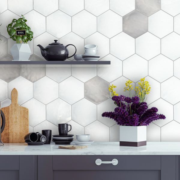 Picture of Aspen Artisan Hexagon Glossy Tile 15x17.5 cm
