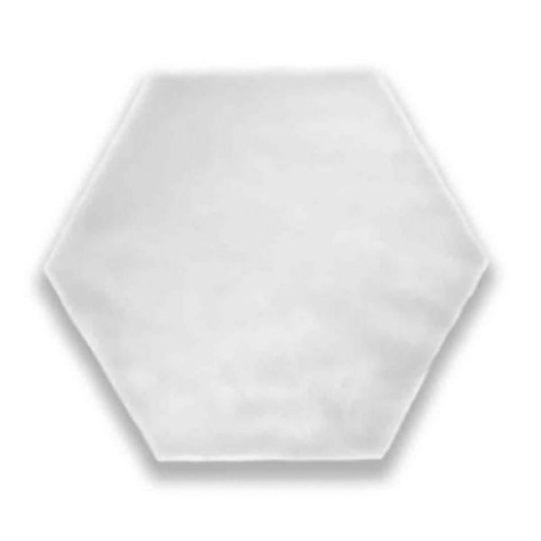 Picture of Snow Artisan Hexagon Glossy Tile 15x17.5 cm