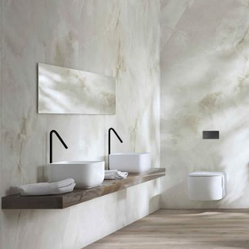 Show details for Marea White Polished Onyx Tile 60x120 cm Picture of Marea White Polished Onyx Tile 60x120 cm
