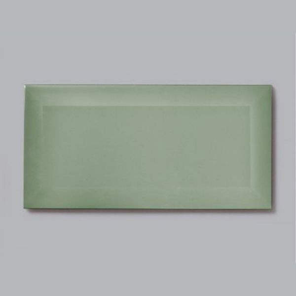 Picture of Sage Bevelled Glossy Tile 10x20 cm