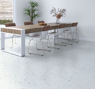 Show details for Azzora Ice Matt Terazzo Effect Tile 60x60 cm Picture of Azzora Ice Matt Terazzo Effect Tile 60x60 cm