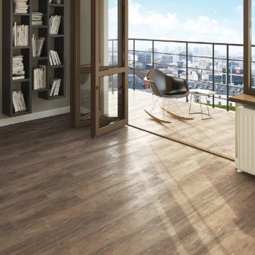 Show details for Wood Art Dark Brown Matt Tile 18.5x59.8 cm Picture of Wood Art Dark Brown Matt Tile 18.5x59.8 cm