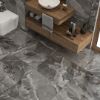 Picture of Marmo Dark Grey Polished Marble Effect Tile 60x60 cm