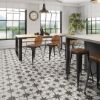 Picture of Windsor White Patterned Floor Tiles 45x45 cm