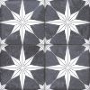 Picture of Windsor Black Patterned Floor Tiles 45x45 cm