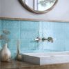 Picture of Zurbaran Polished Turquoise Metro Tile 12x24 cm