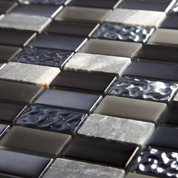 Picture of Pewter Marble & Glass Mosaics 300x300x8mm