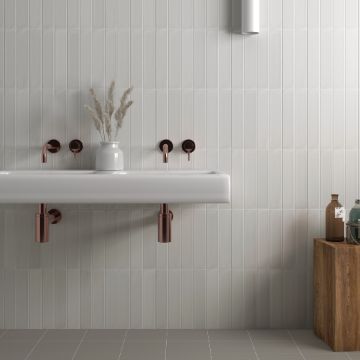 Show details for Wade White Matt Metro Tile 6x30 cm Picture of Wade White Matt Metro Tile 6x30 cm
