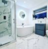 Picture of Calacatta Blanco Polished Marble Look Tile 60x60 cm