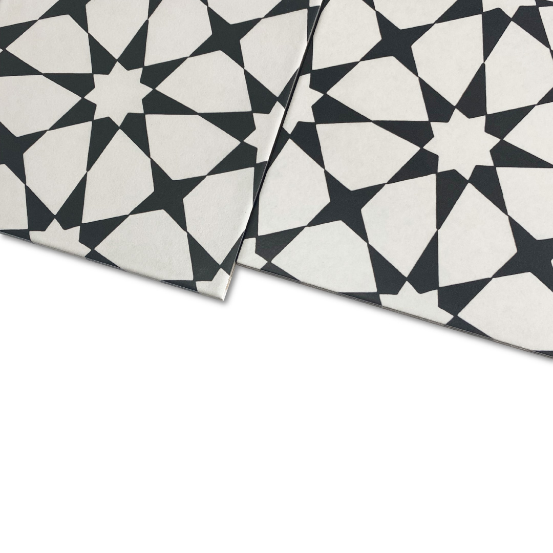 Cuban Star Matt Patterned Tile 19.7x19.7 cm I Tiles DIY