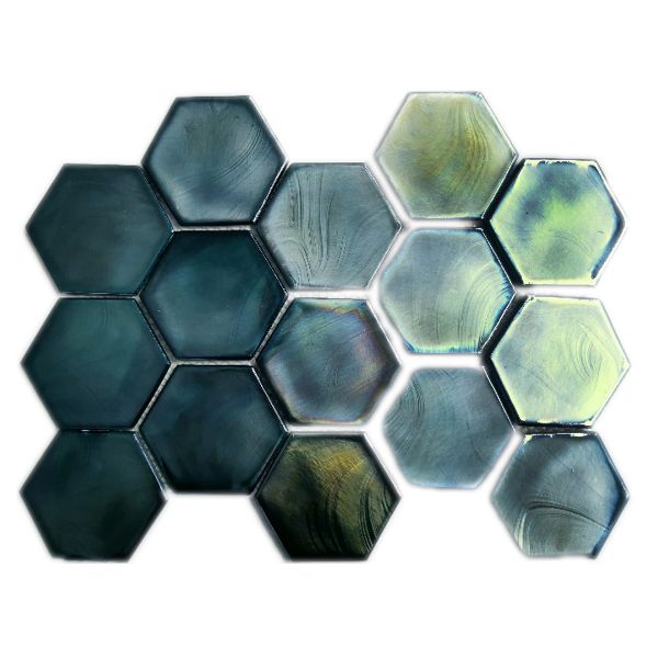 Picture of Costa Hexagon Green Mosaic Tile 26x29.9 cm