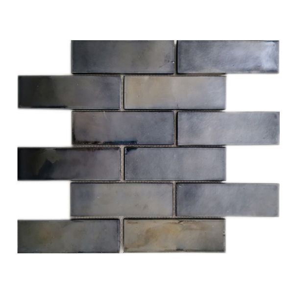 Picture of Costa Brick Black Mosaic Tile 30x30 cm