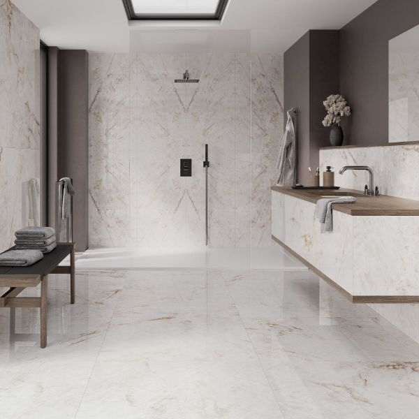 Picture of Chile White Polished Bookmatch (A) 60x120 cm
