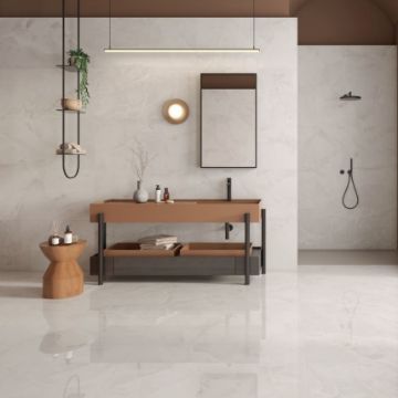 Show details for Cloud Ivory Polished Tile 90x90 cm Picture of Cloud Ivory Polished Tile 90x90 cm