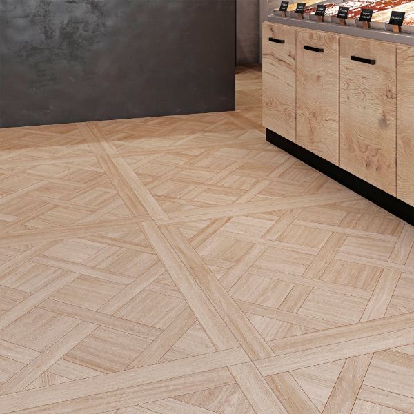 Picture of Suella Ivory Wood Effect Matt Tile 100x100 cm