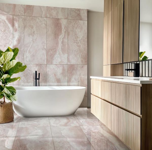 Picture of Diamond Dust Pink Polished Tile 60x120 cm