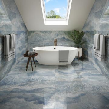 Show details for Diamond Dust Blue Polished Tile 60x120 cm Picture of Diamond Dust Blue Polished Tile 60x120 cm