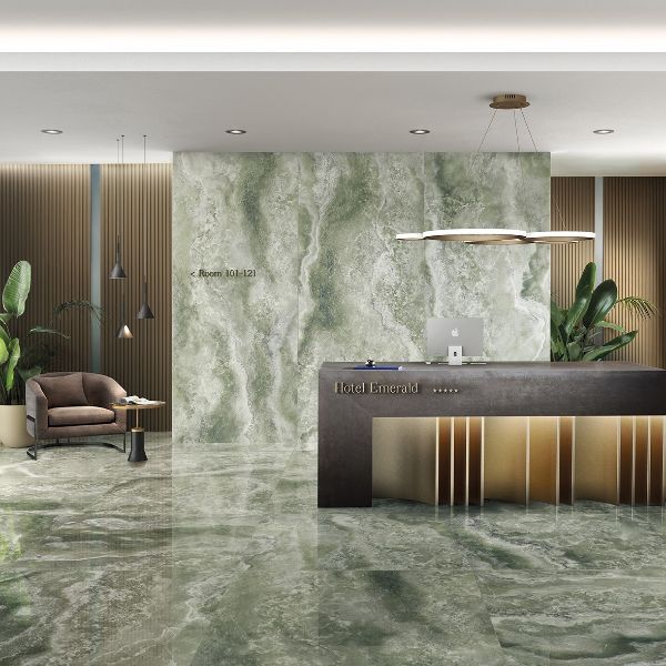 Picture of Diamond Dust Green Polished Tile 60x120 cm