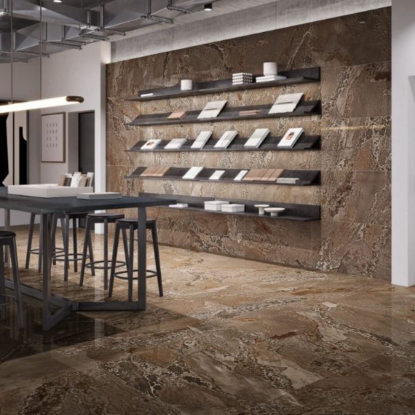 Picture of Planet Brown Polished Tile 60x120 cm