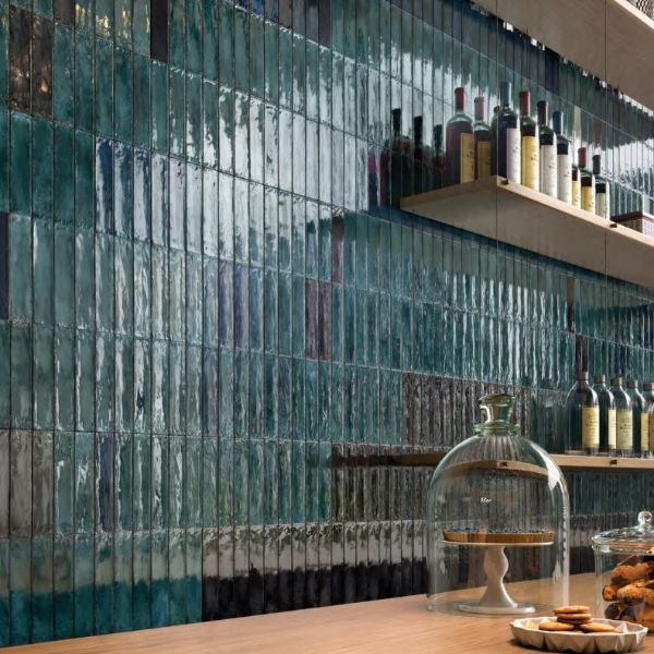 Picture of Metallica Blue Polished Tile 6x24 cm