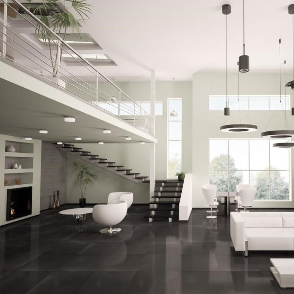 Picture of Smartluxe Black Semi Polished Tile 30x60 cm