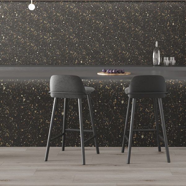 Picture of Arousa Black Matt Tile 25.8x29 cm