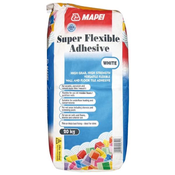 Picture of Mapei Super Flexible Adhesive S1 White 20kg