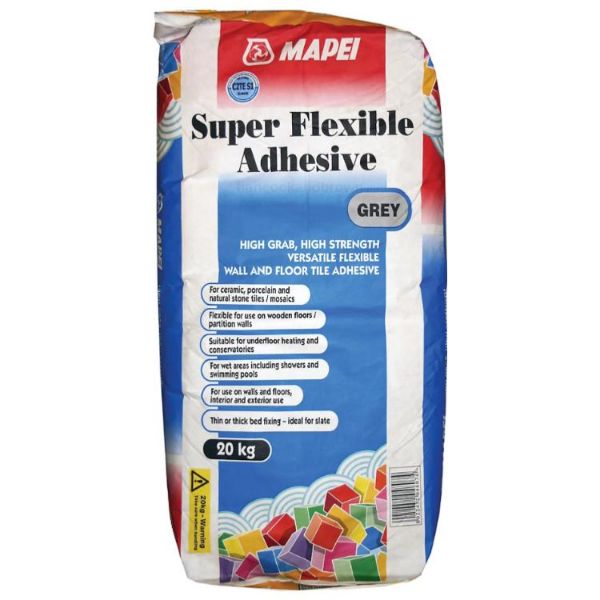 Picture of Mapei Super Flexible Adhesive S1 Grey 20kg