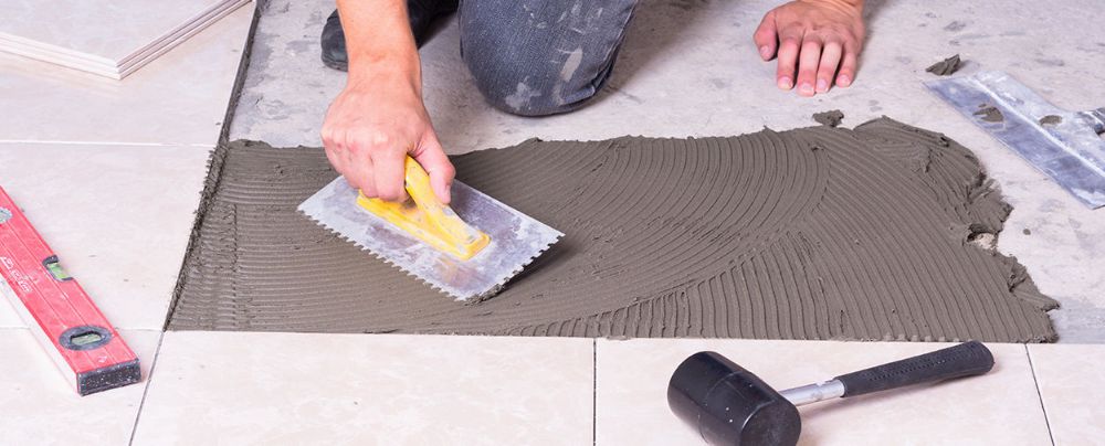 How to apply tile adhesive 