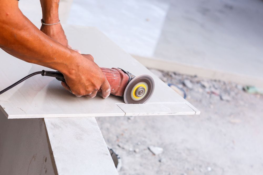 Cutting glazed store porcelain tile